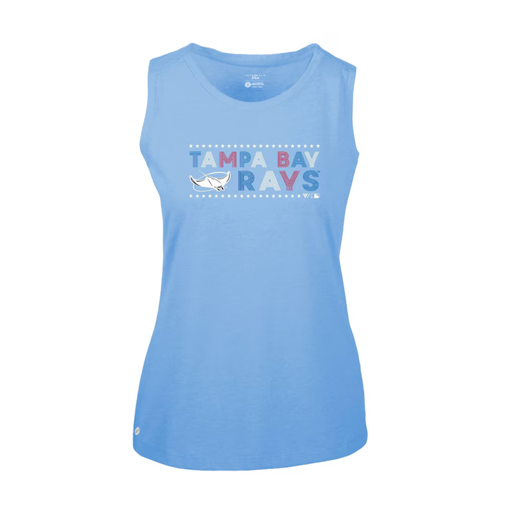 Rays Women's Levelwear Blue Star Spangled Tank
