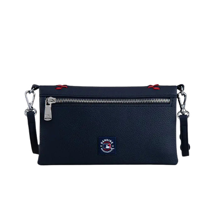 Rays Montana West Navy TB Stitch Leather Crossbody Purse