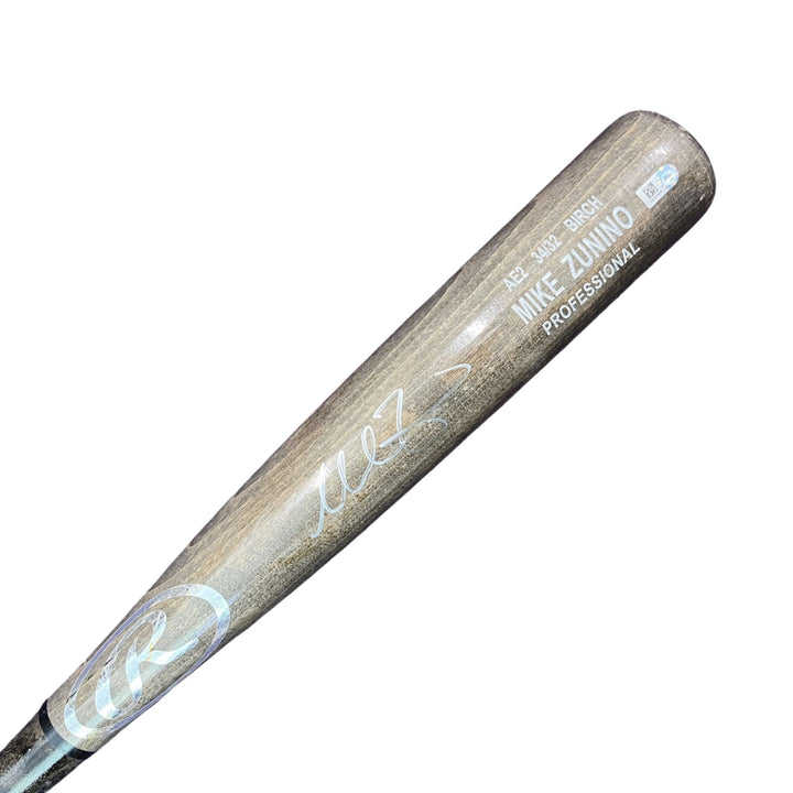 Rays Mike Zunino Game Used Autographed Broken Bat