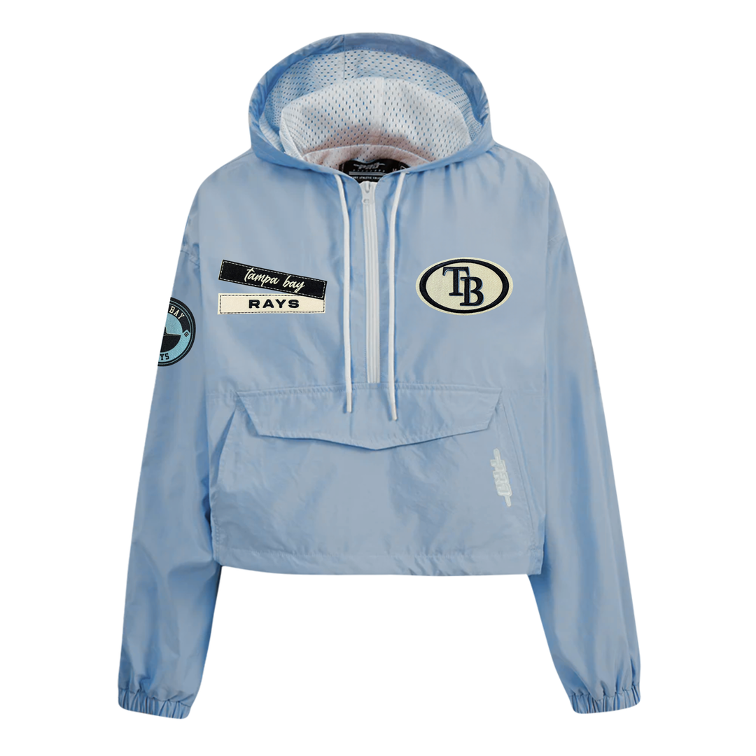 Rays Women's Pro Standard TB Chambray Half-Zip Jacket