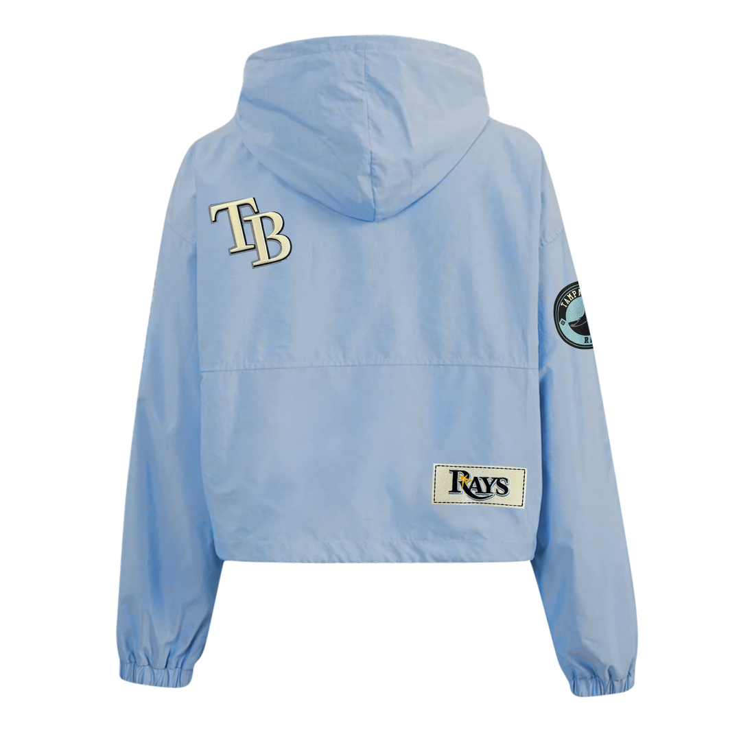 Rays Women's Pro Standard TB Chambray Half-Zip Jacket