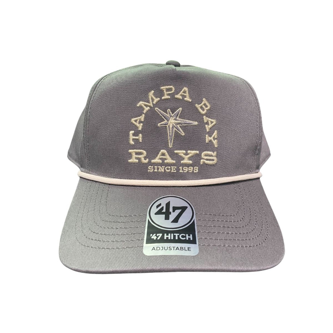 Rays '47 Brand Grey Burst Hitch Snapback Hat