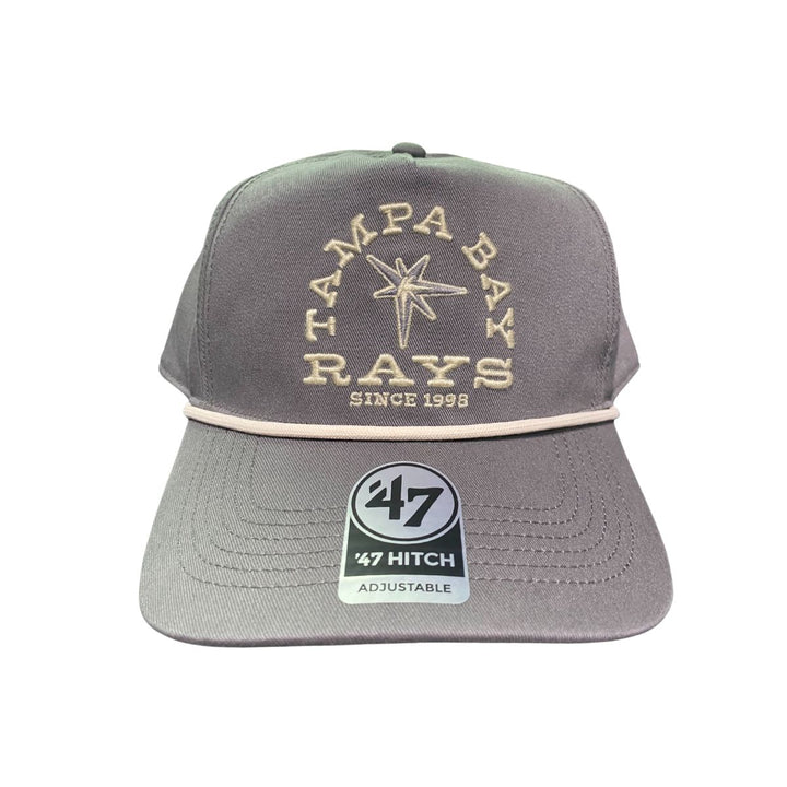 Rays '47 Brand Grey Burst Hitch Snapback Hat