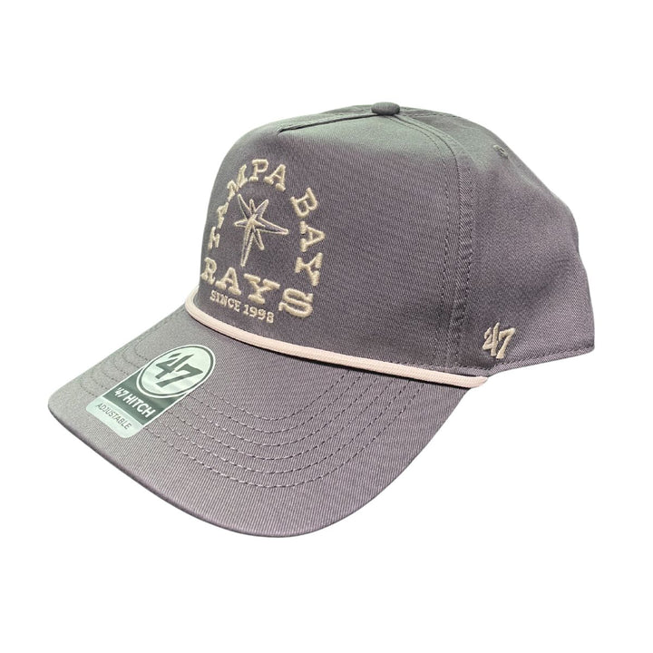 Rays '47 Brand Grey Burst Hitch Snapback Hat