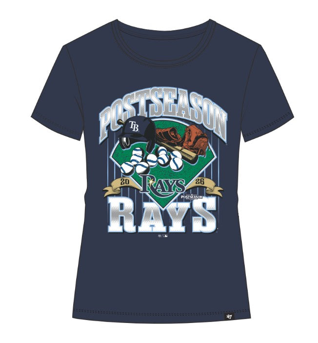 Rays '47 Brand Women Navy 2026 Postseason T-Shirt