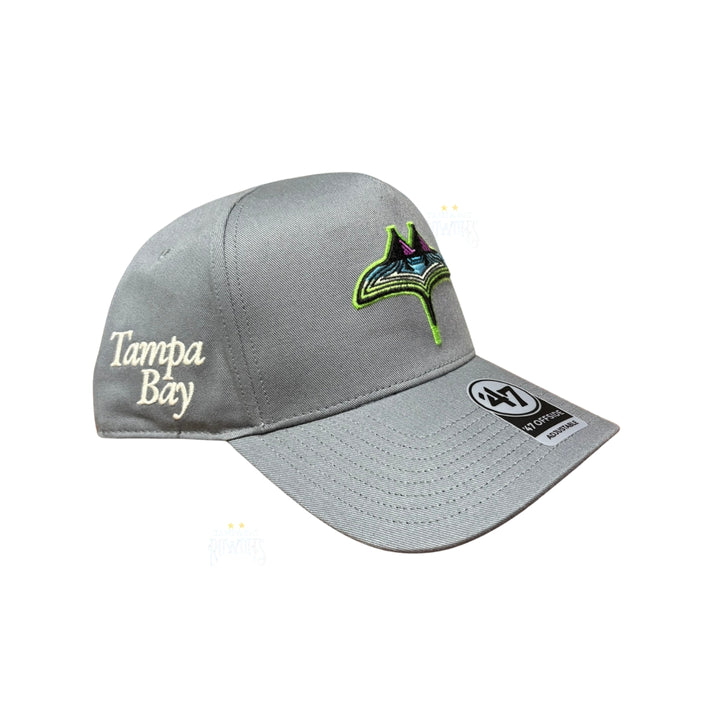 Rays '47 Brand Blue Grey City Connect Skyray Foundation Offside Snapback Hat