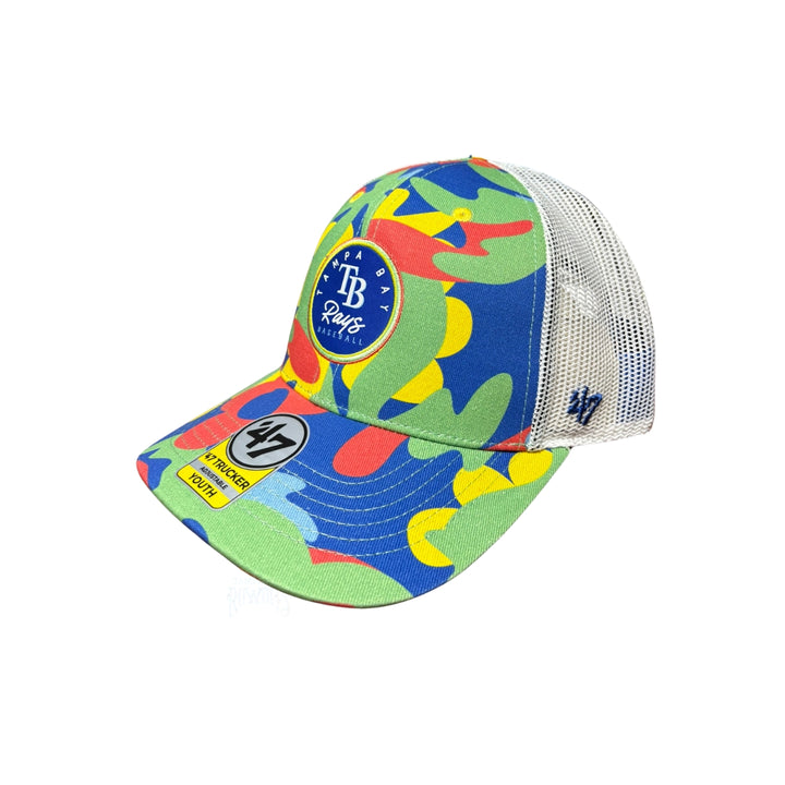 Rays Kids '47 Brand Multi Kudos TB Trucker Adjustable Hat