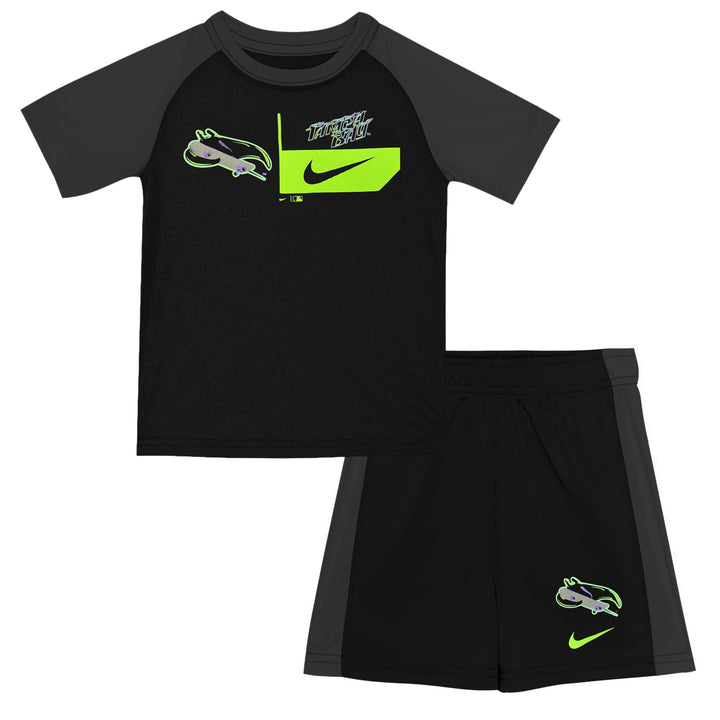 Rays Nike Kids Black City Connect Skateray 2 Piece Set