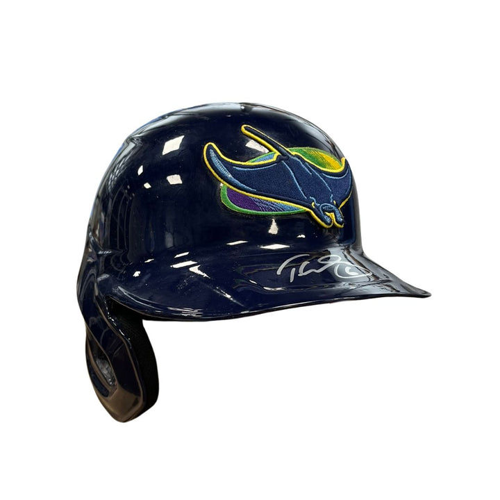 Rays Taylor Walls Team Issued Autographed Devil Rays Batting Helmet