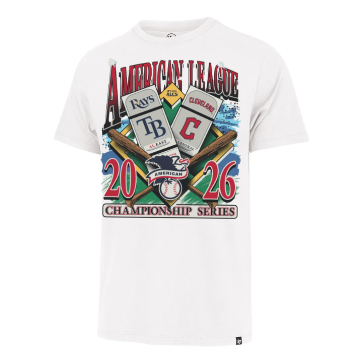 Rays '47 Brand White ALCS Dueling 2026 Postseason T-Shirt