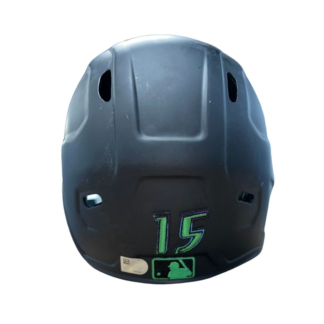 Rays Josh Lowe Team Issued Autographed City Connect Batting Helmet