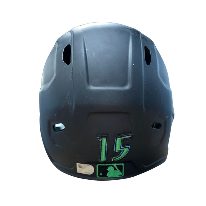 Rays Josh Lowe Team Issued Autographed City Connect Batting Helmet