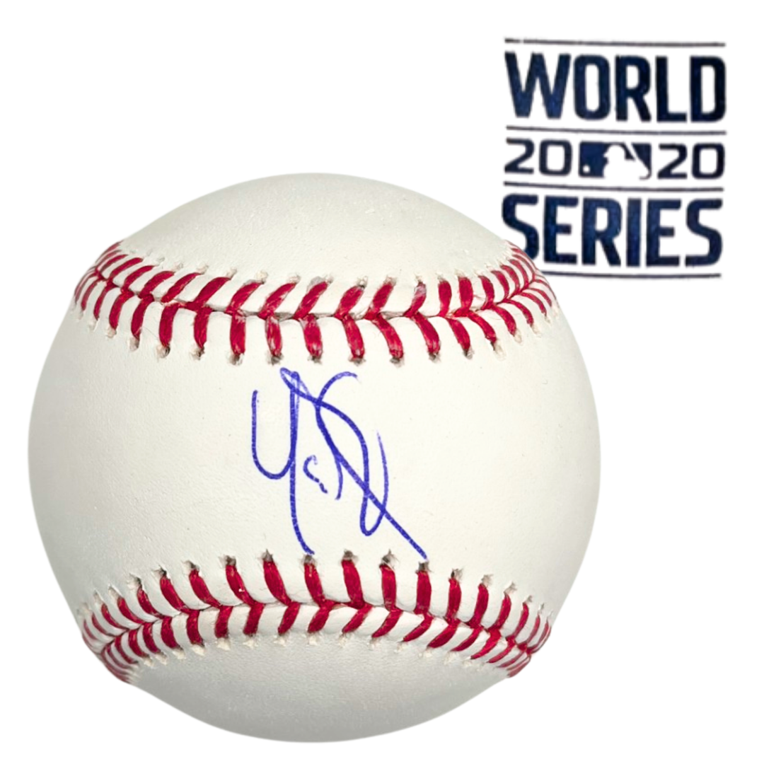 Rays Yandy Diaz World Series 2020 Autographed Official MLB Baseball
