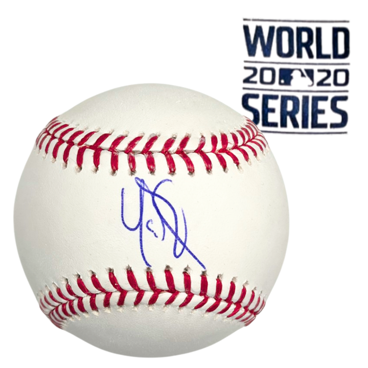 Rays Yandy Diaz World Series 2020 Autographed Official MLB Baseball
