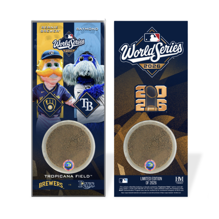 Rays World Series 2026 Mascot Matchup Authentic Game-Used Field Dirt Acrylic Ticket