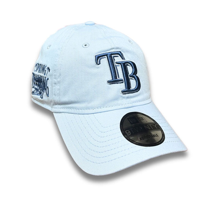 Rays New Era Blue 2025 Spring Training TB 9Twenty Adjustable Hat