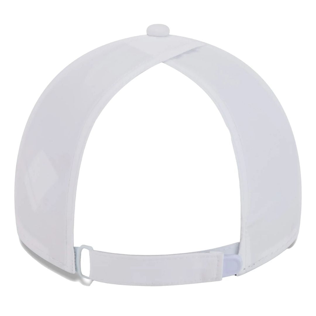 Rays Women's New Era White TB 9Twenty Ponytail Opening Adjustable Hat