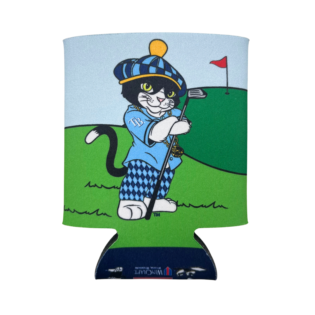 Rays Raymond DJ Kitty Golf Two Sided Can Cooler