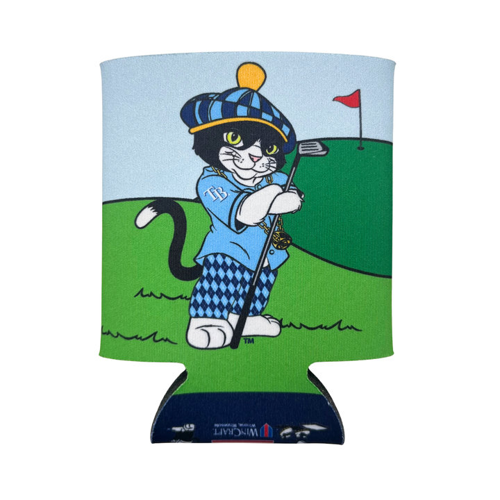 Rays Raymond DJ Kitty Golf Two Sided Can Cooler