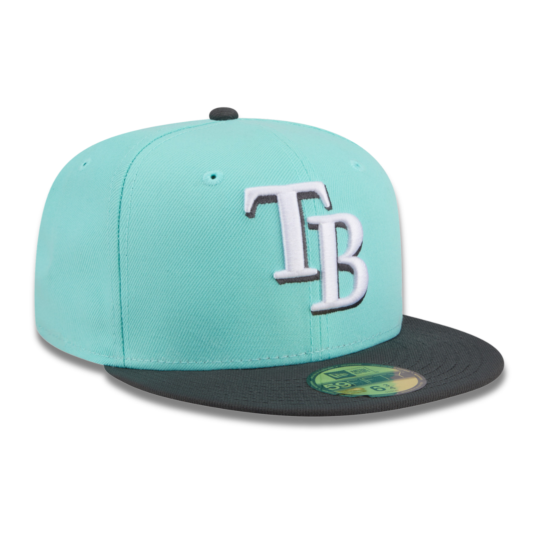 Rays New Era Mint Black TB 59Fifty Fitted Hat