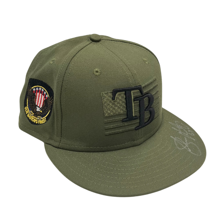 Rays Shawn Armstrong Team Issued Armed Forces Day Hat