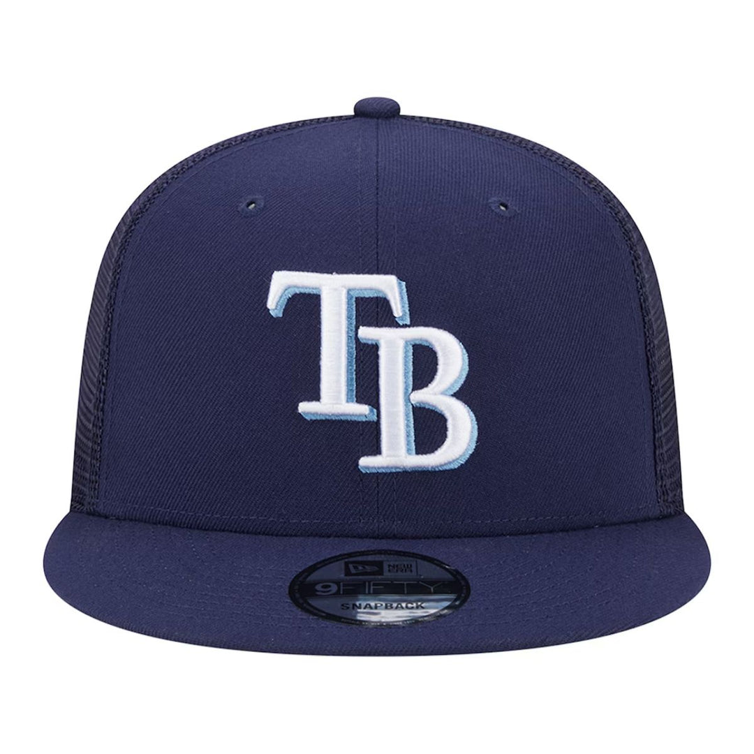 Rays New Era Navy TB Trucker 9Fifty Snapback Hat