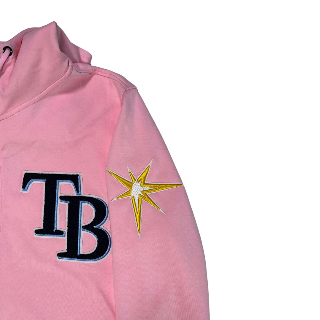 Rays Men's Pro Standard Pink Classic Zip Up Hoodie