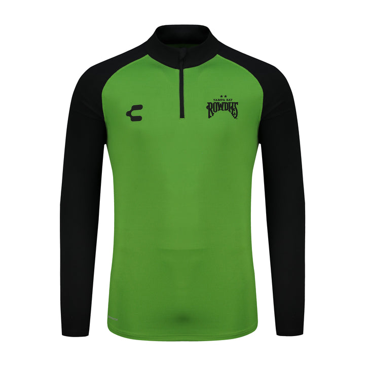 Rowdies Charly Green/Black Two Star Half Zip Pullover