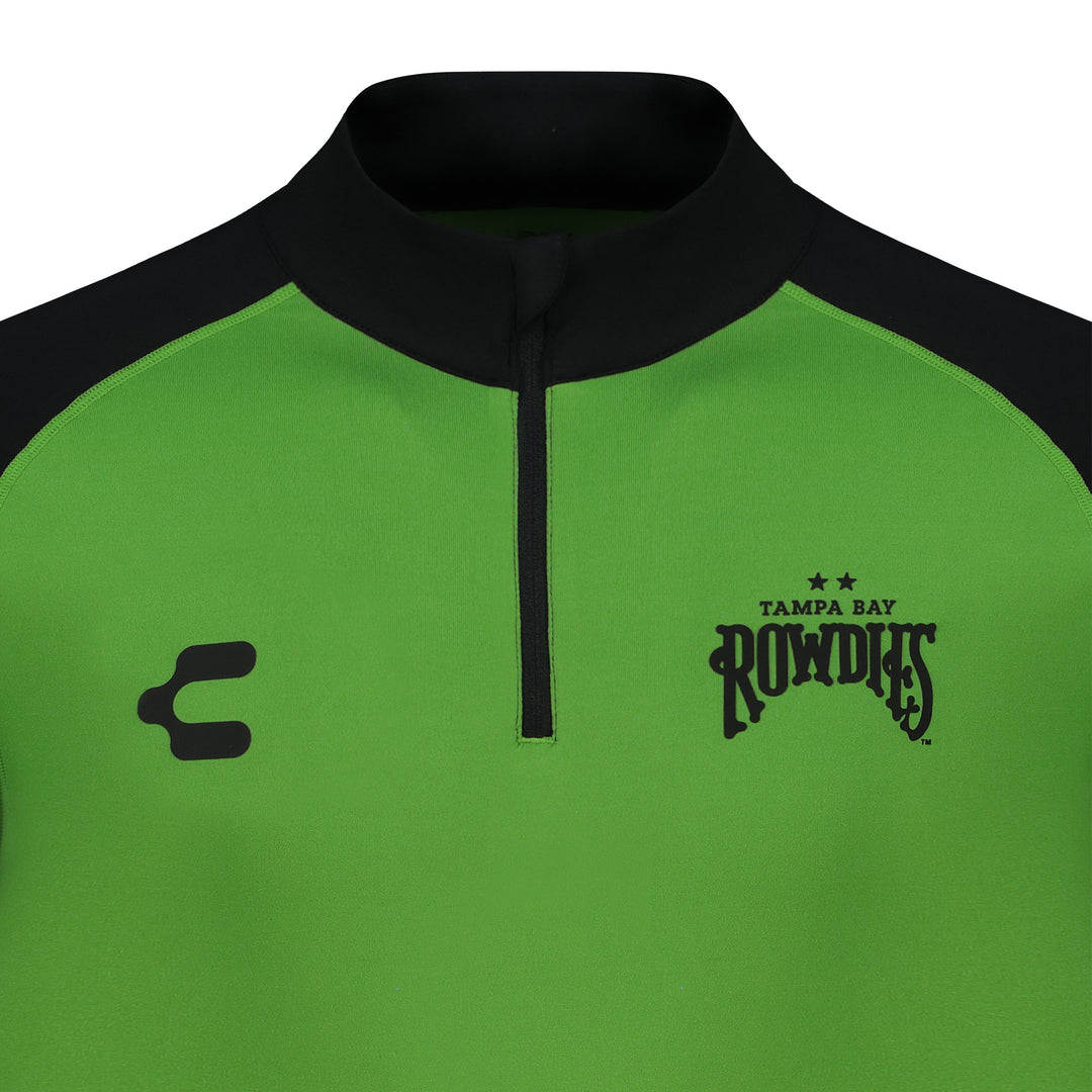 Rowdies Charly Green/Black Two Star Half Zip Pullover