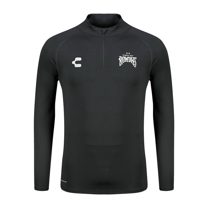 Rowdies Charly Black Two Star Half Zip Pullover