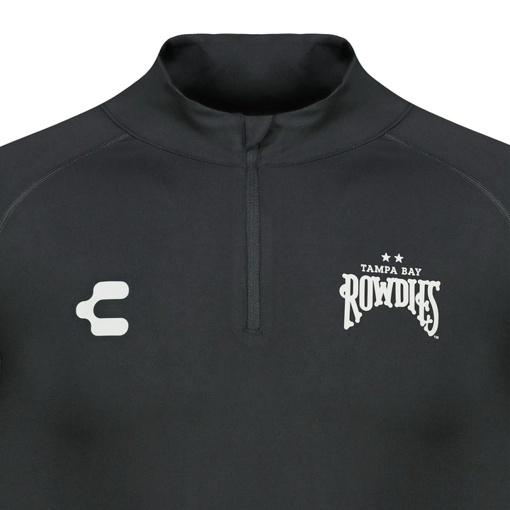 Rowdies Charly Black Two Star Half Zip Pullover