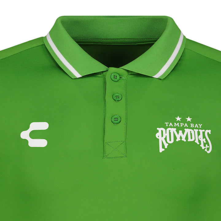Rowdies Charly Green Classic Button Polo