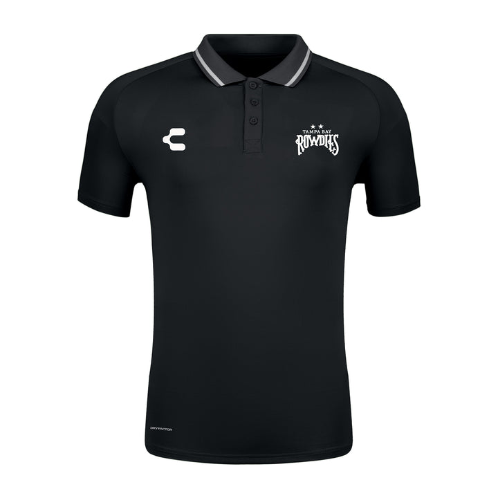 Rowdies Charly Black Classic Button Polo