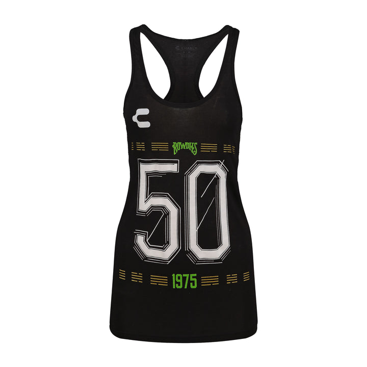 Rowdies Women's Charly Black 50th Anniversary Tank