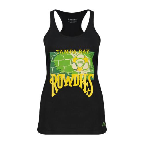 Rowdies Women's Charly Black Soccer Ball Tank