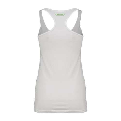 Rowdies Women's White Arch Logo Tank