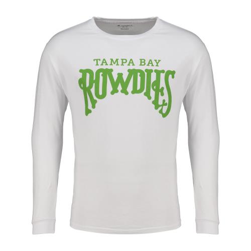 Rowdies Charly White Secondary Logo Long Sleeve