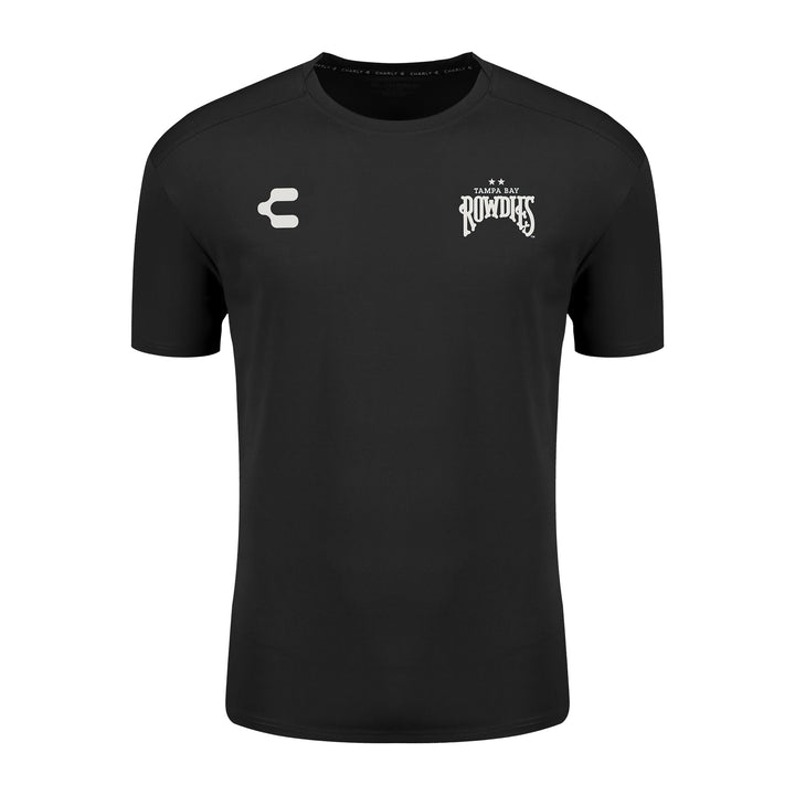 Rowdies Charly Black Two Star Logo SS Travel Tee