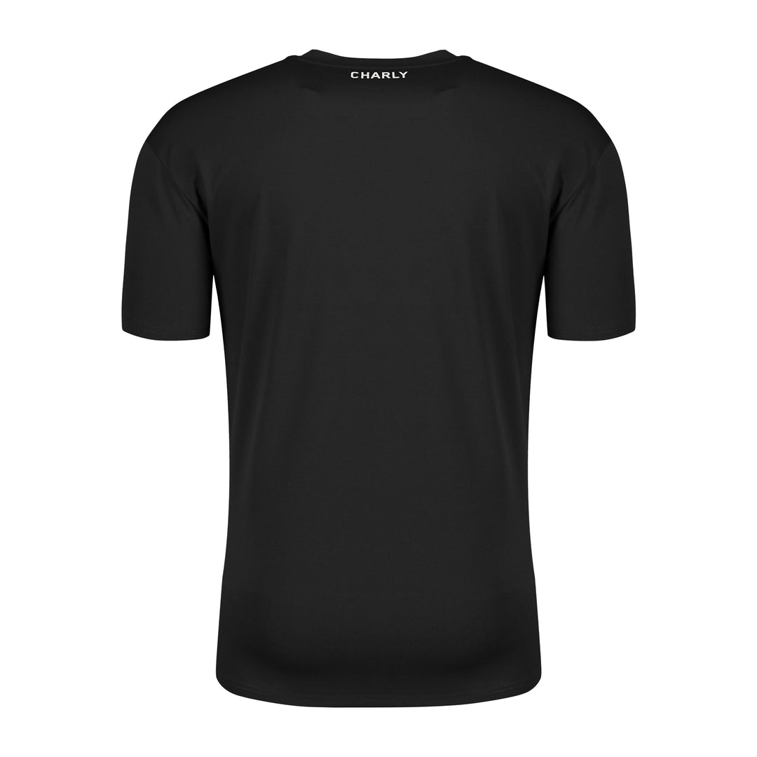 Rowdies Charly Black Two Star Logo SS Travel Tee