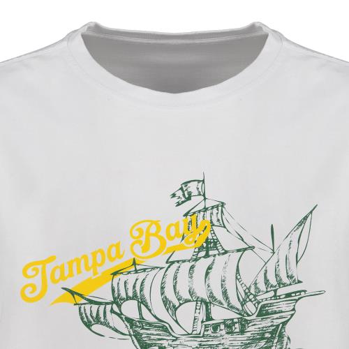 Rowdies Charly White Ship Tee