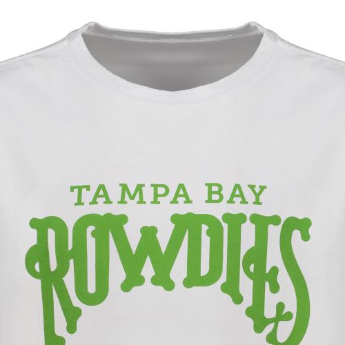 Rowdies Charly White Secondary Logo Tee