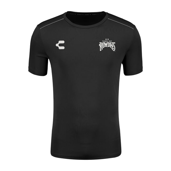 Rowdies Charly Black Two Star Logo Tee