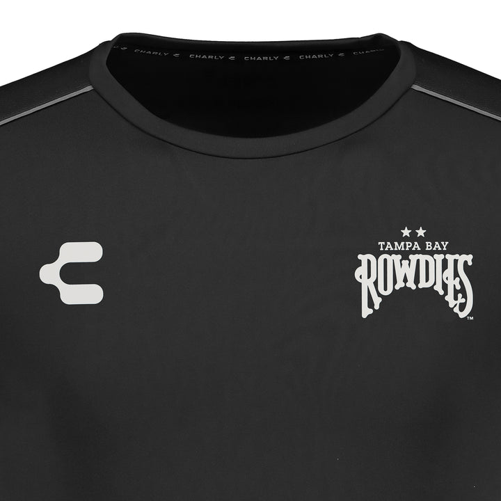 Rowdies Charly Black Two Star Logo Tee