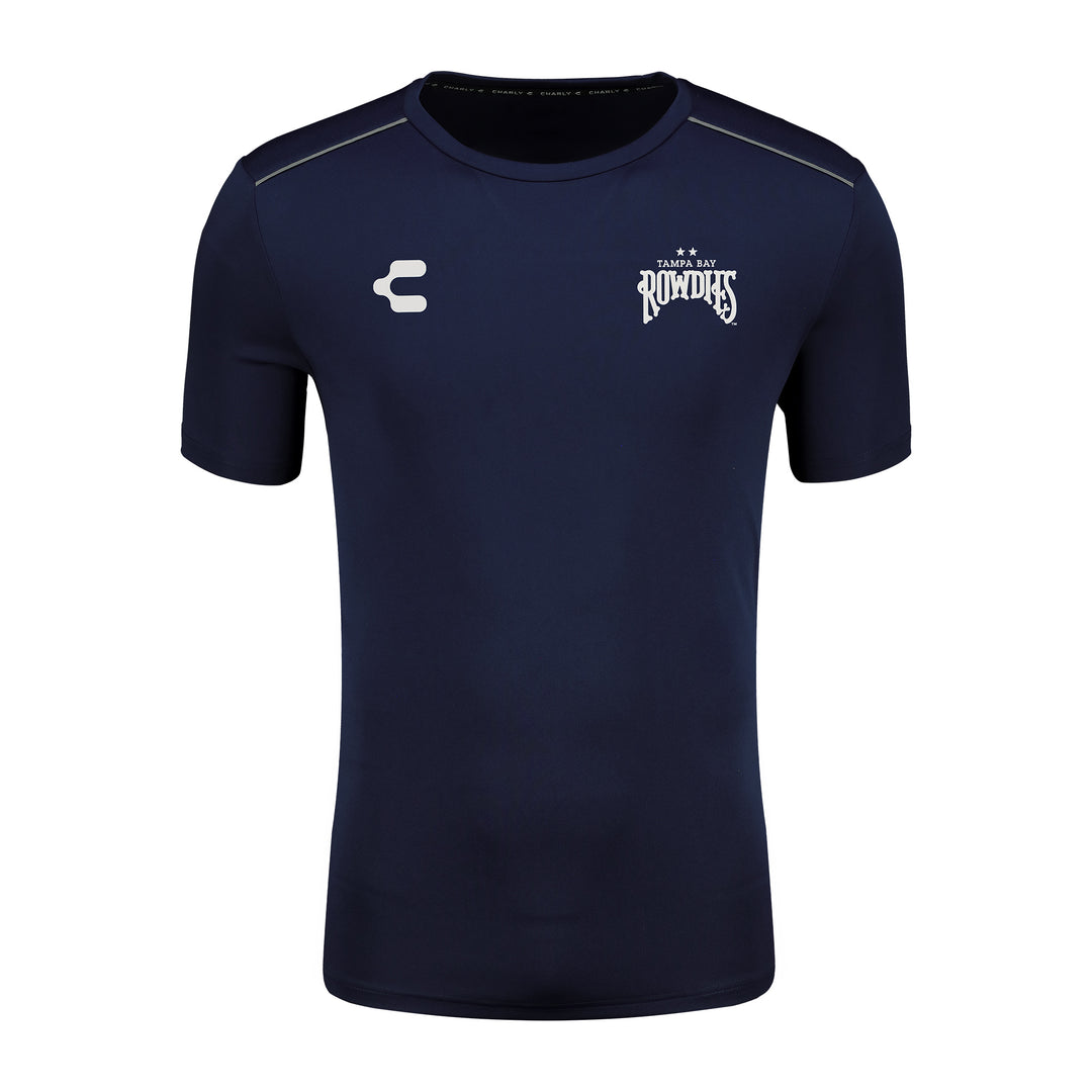 Rowdies Charly Navy Two Star Logo Tee