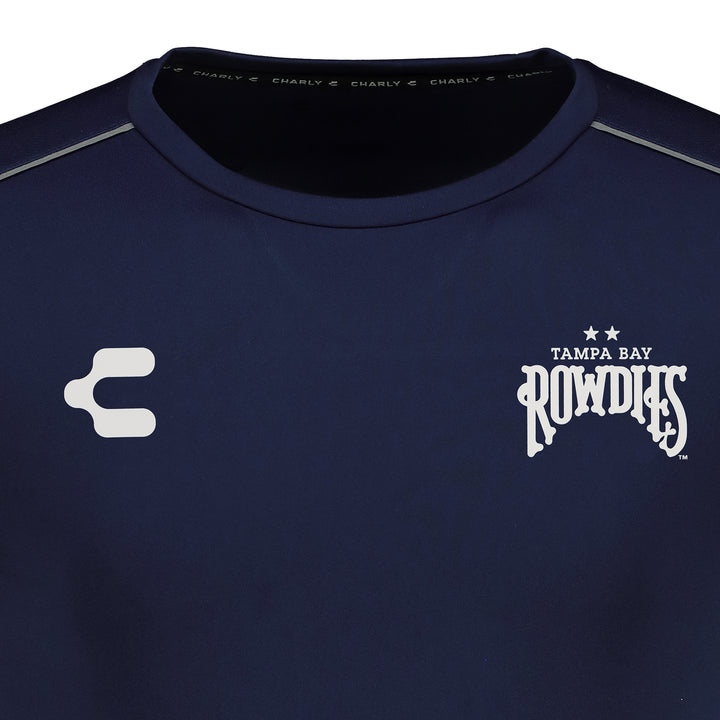 Rowdies Charly Navy Two Star Logo Tee