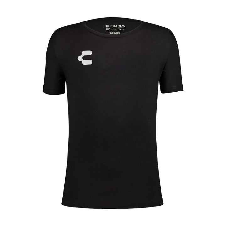 Rowdies Youth Charly Black Mascot Logo Tee