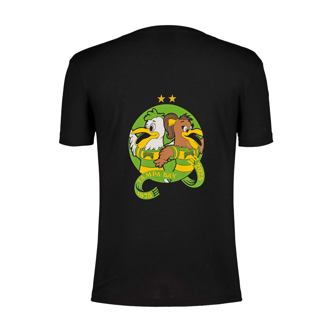 Rowdies Youth Charly Black Mascot Logo Tee