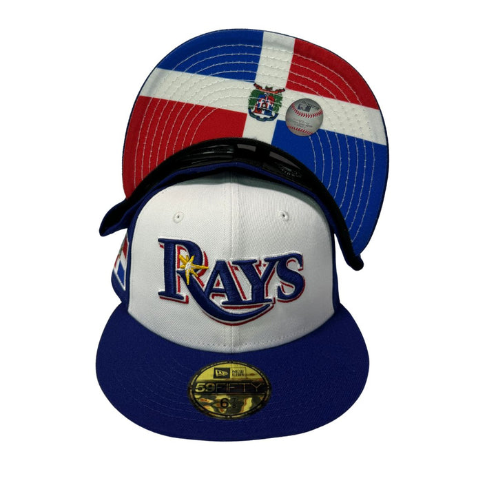 Rays New Era Dominican Heritage Wordmark 59Fifty Fitted Hat