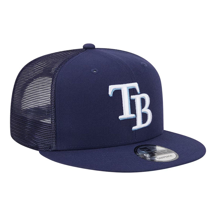 Rays New Era Navy TB Trucker 9Fifty Snapback Hat