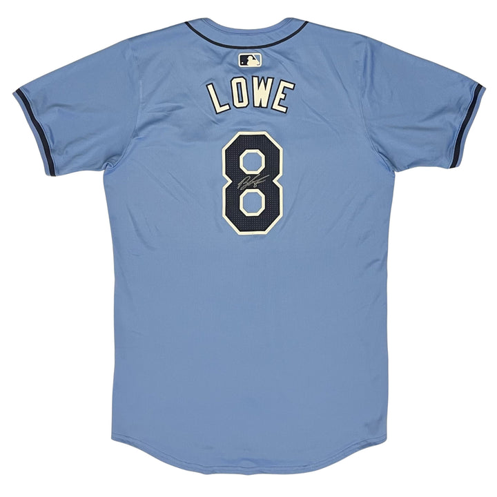 Rays Brandon Lowe Team Issued Authentic Autographed Burst Jersey